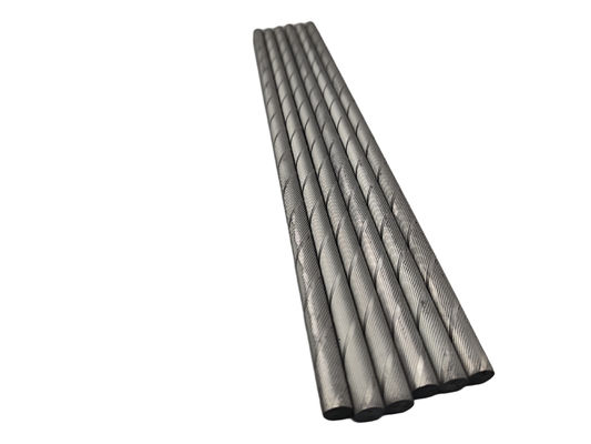 품질  Customizable Length Ground Surface Finish Cemented Carbide Helical Rods for Precision Cutting 공장